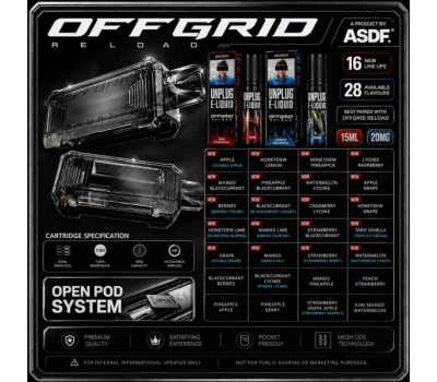  ASDF OFFGRID RELOAD (UNPLUG E-LIQUID)
