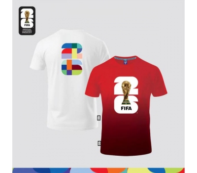 FIFA World Cup 2026™ White Tee + Red/Black Dry Fit Jersey ( MY ONLY )